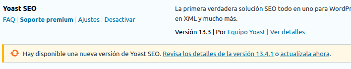 Actualización de plugin disponible