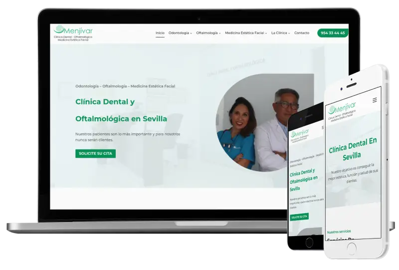 Diseño web para Clínica dental Menjívar