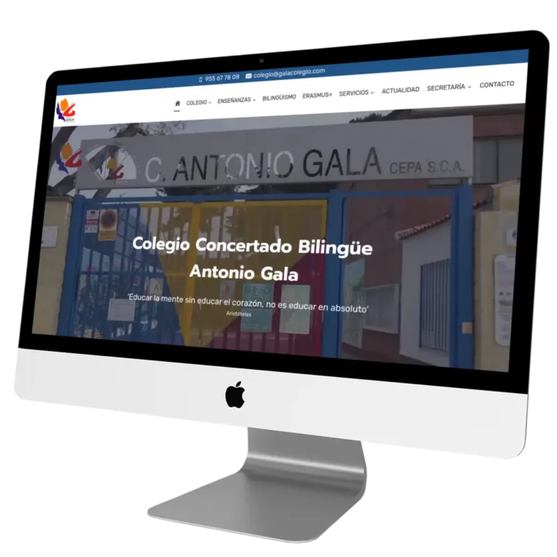 Diseño web para el colegio Antonio Gala