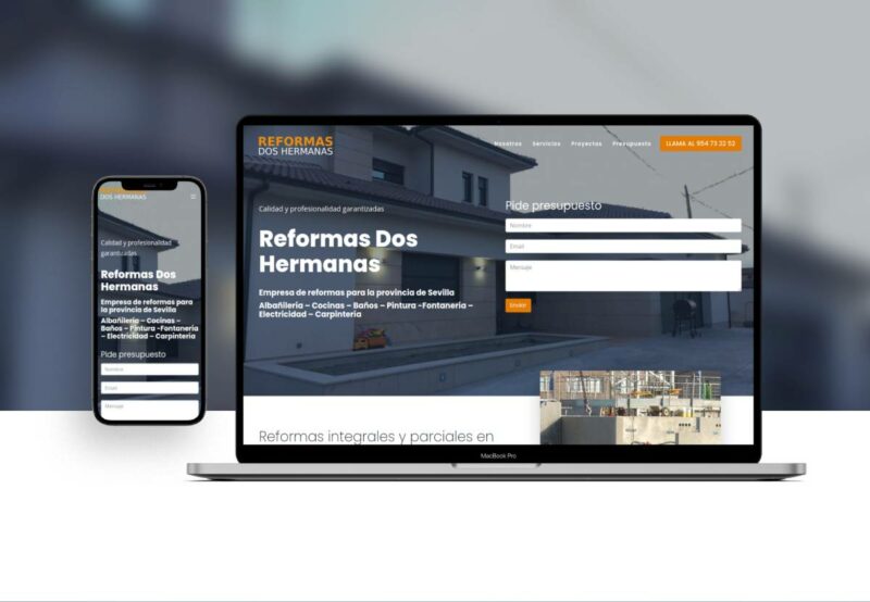 Página Web para Reformas y Construcciones